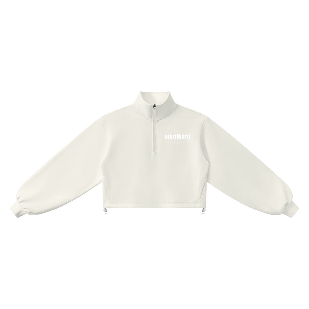 Women’s John 3:8 Mock-Neck Quarter-Zip Sweatshirt