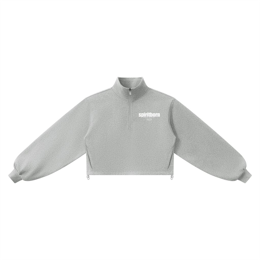 Women’s John 3:8 Mock-Neck Quarter-Zip Sweatshirt