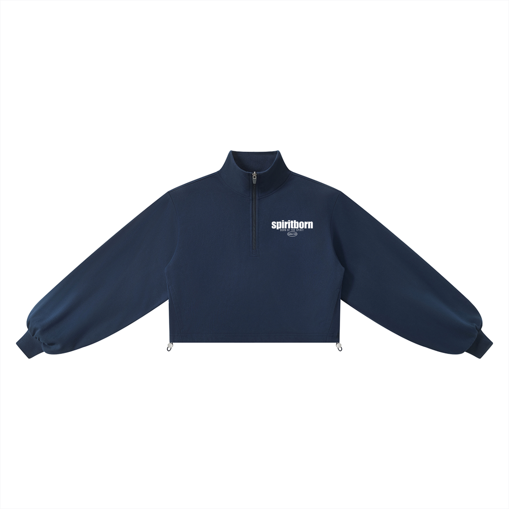 Women’s John 3:8 Mock-Neck Quarter-Zip Sweatshirt