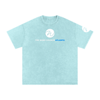 "We Outside" Snow Washed Oversized Cotton T-Shirt