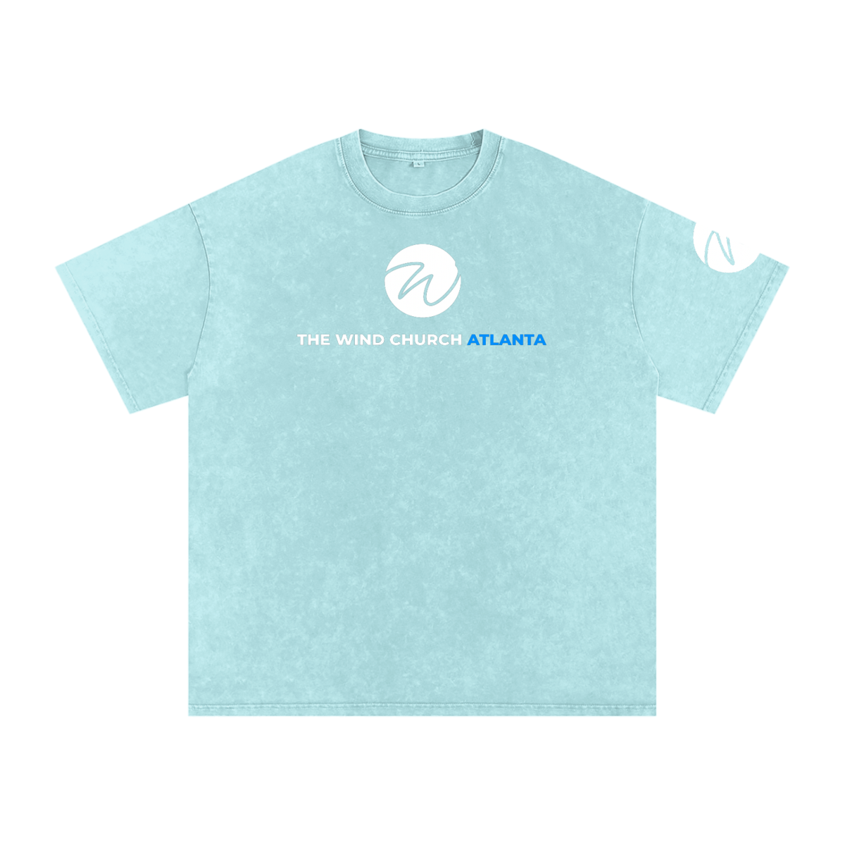 "We Outside" Snow Washed Oversized Cotton T-Shirt