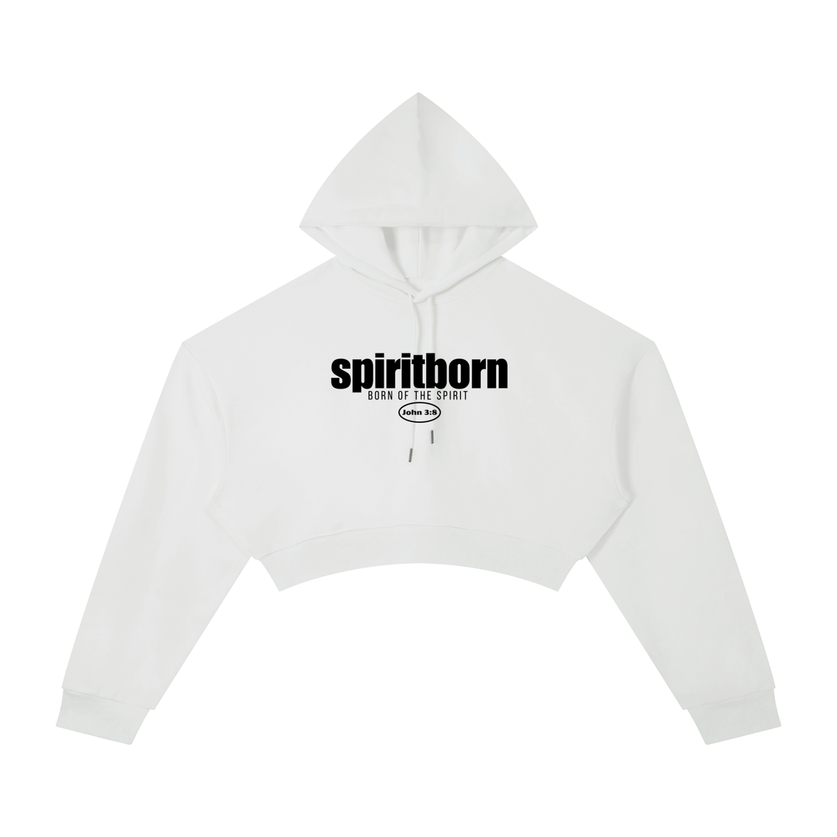 John 3:8 Cropped Hoodie