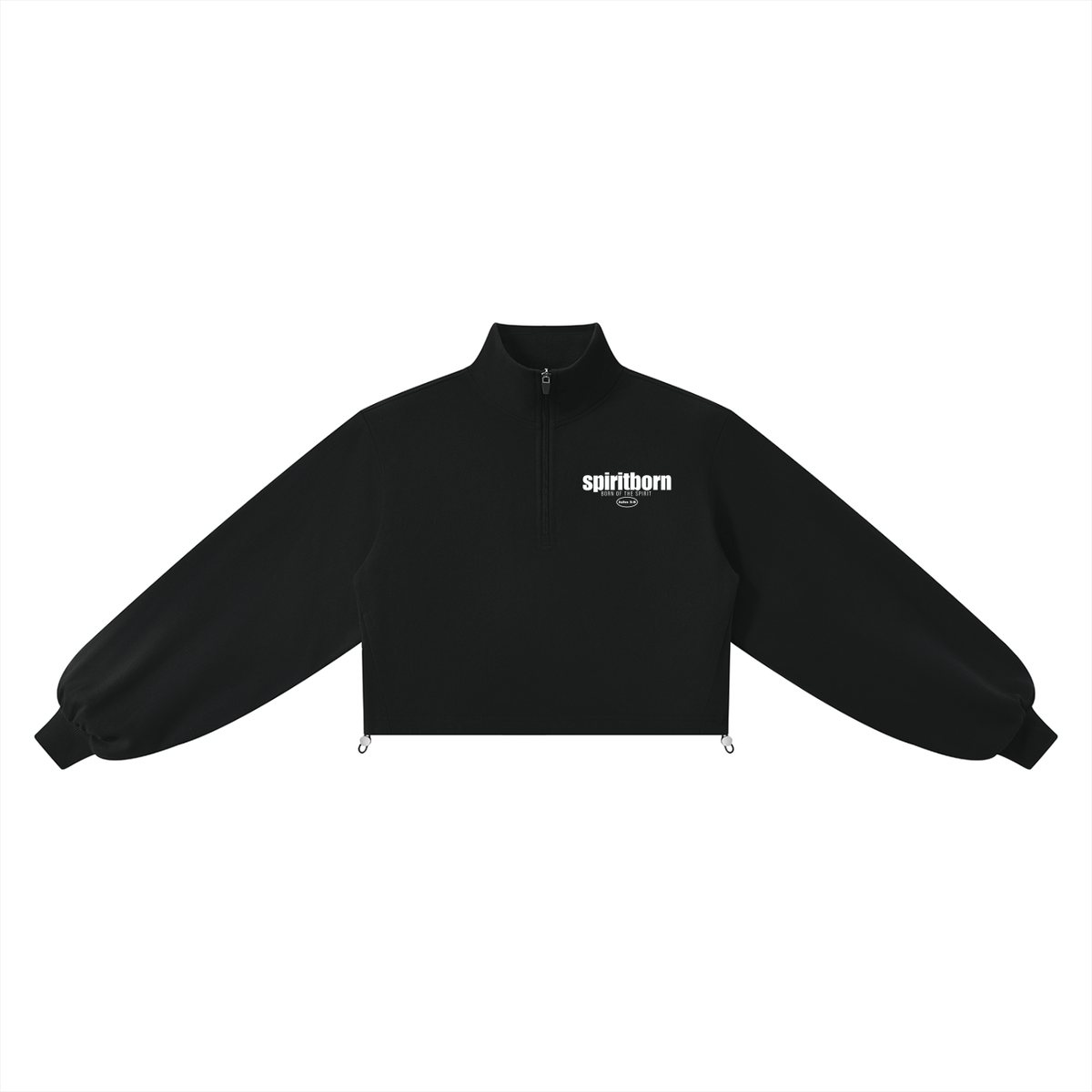 Women’s John 3:8 Mock-Neck Quarter-Zip Sweatshirt