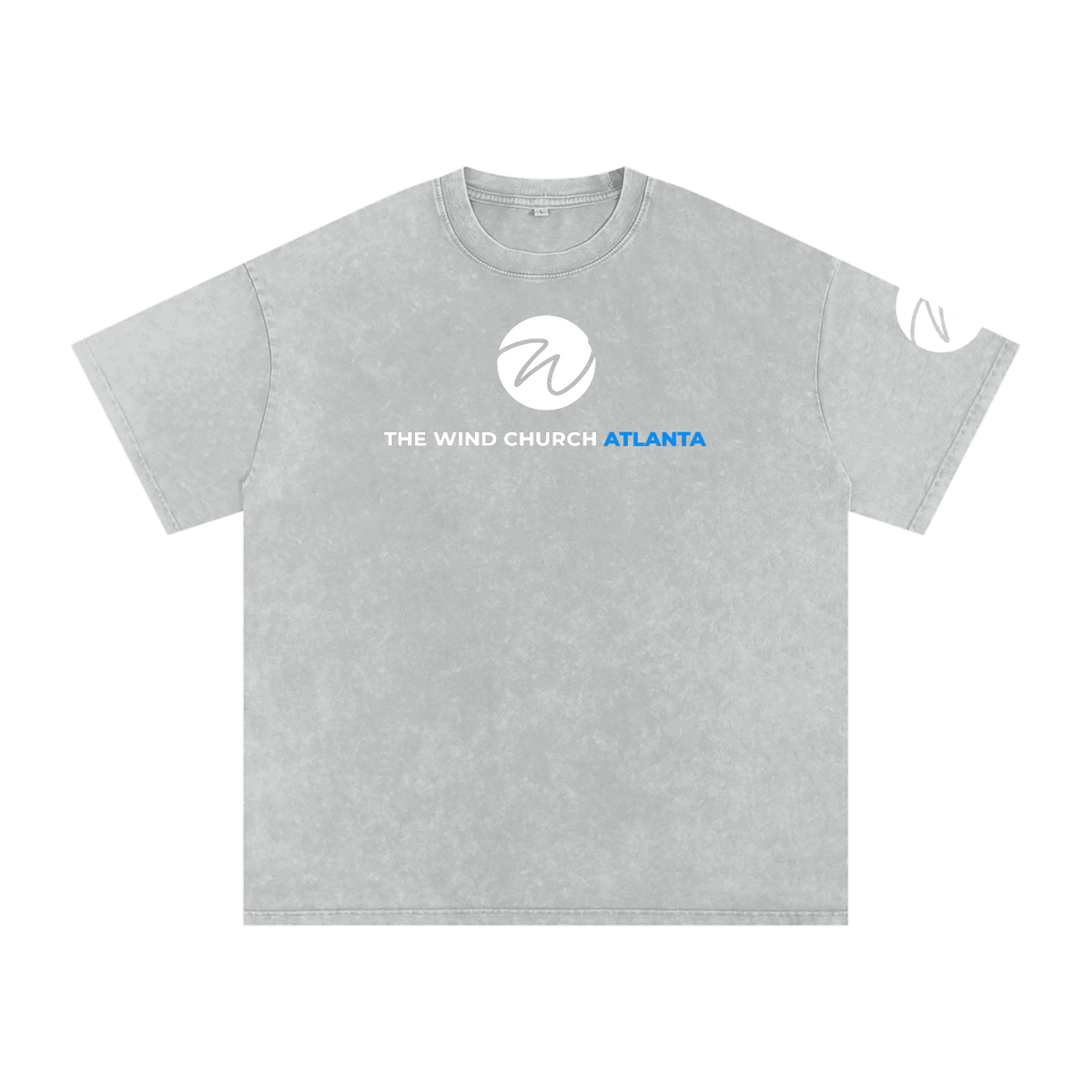 "We Outside" Snow Washed Oversized Cotton T-Shirt